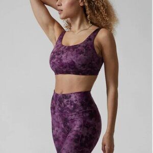 Athleta Exhale Printed Purple Tie Dye 3X NWT NEW